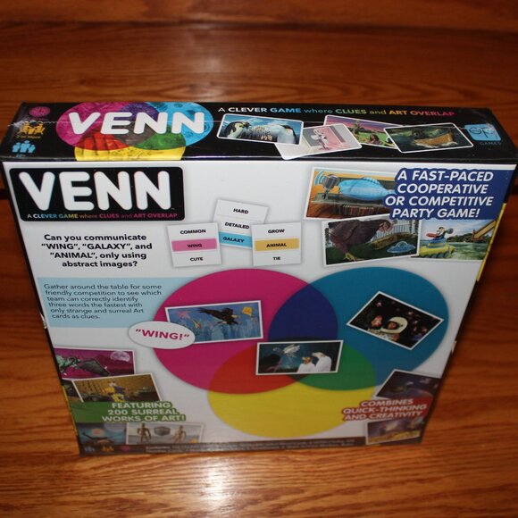 3/$77❤️VENN board game USAopoly Team Party Family Word Picture Association Color - Picture 11 of 14
